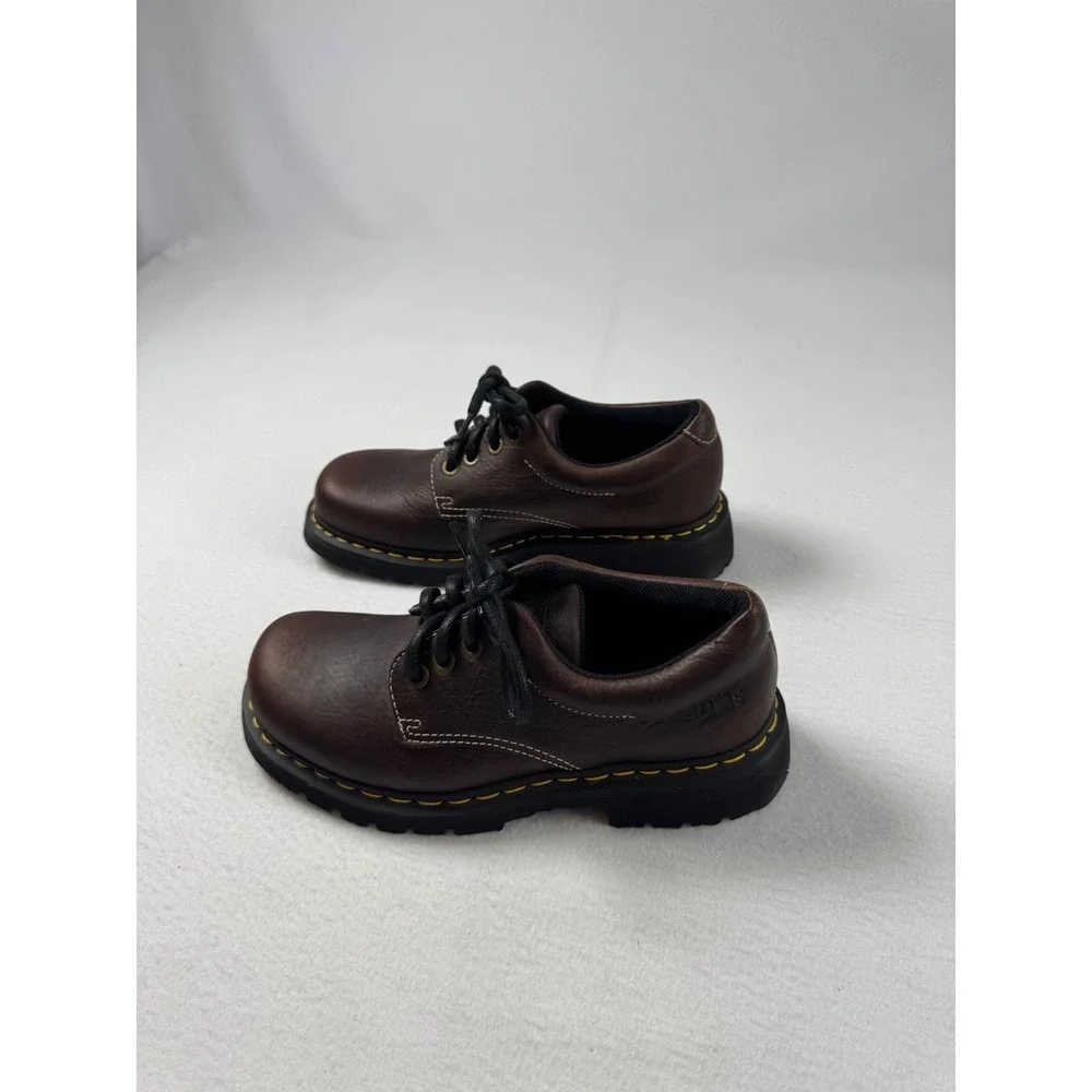 Grunge Dr. Martens Mens 9 Womens 10 11290 Oxford Shoes Brown Leather Lug Sole